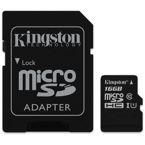 Kingston Micro SD with Adapter 16GB